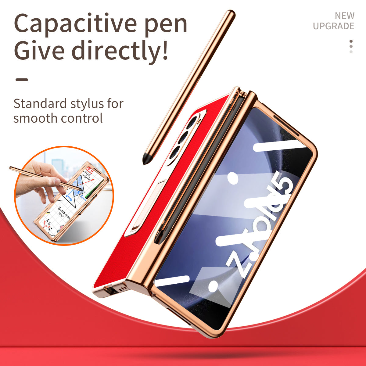 For Samsung Galaxy Z Fold5 5G Kickstand Case Anti-Fall Hinge PU Hard PC Electroplating Phone Cover with Tempered Glass Film Pen For Samsung Galaxy Z Fold5 5G Kickstand Case Anti-Fall Hinge PU Hard PC Electroplating Phone Cover with Tempered Glass Film Pen